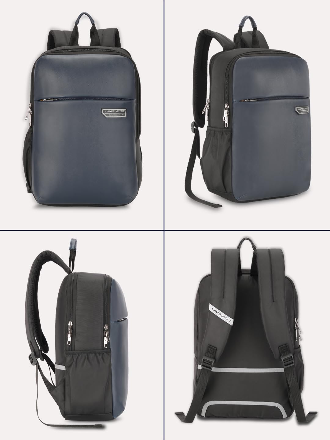 Lavie Sport Chairman 24 Litres Backpack with Padded Laptop Sleeve | Fits upto 14" Laptop | Polyster Business Backpack for Men & Women | Durable Office Bag | Upto 14 inch Notebook/MacBook Compatible