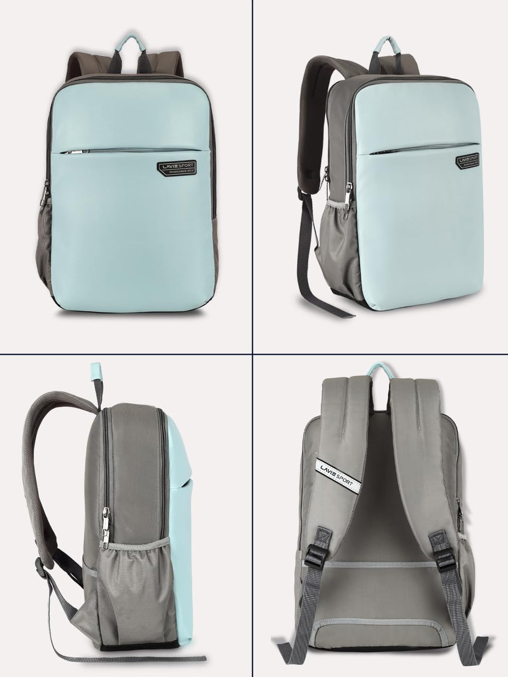 Lavie Sport Chairman 24 Litres Backpack with Padded Laptop Sleeve | Fits upto 14" Laptop | Polyster Business Backpack for Men & Women | Durable Office Bag | Upto 14 inch Notebook/MacBook Compatible